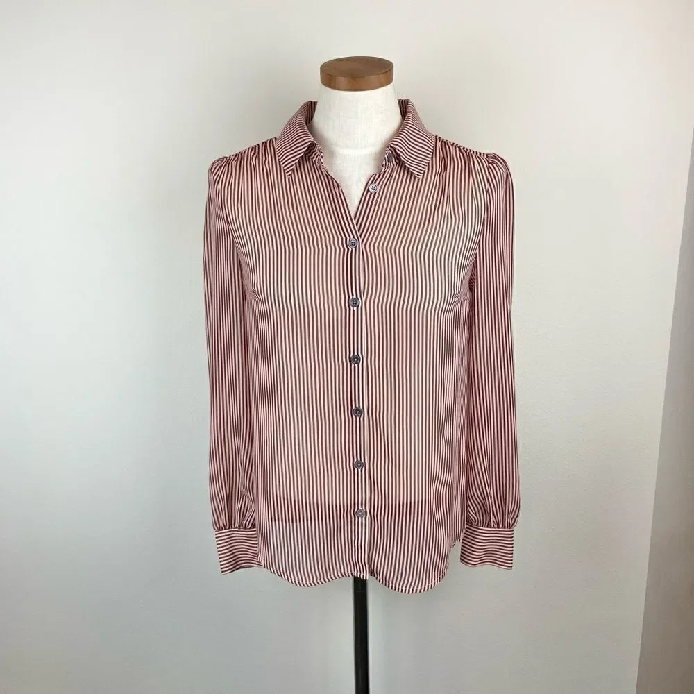 ModCloth Be Buzzworthy Striped Button-Up Top - Picture 2 of 7